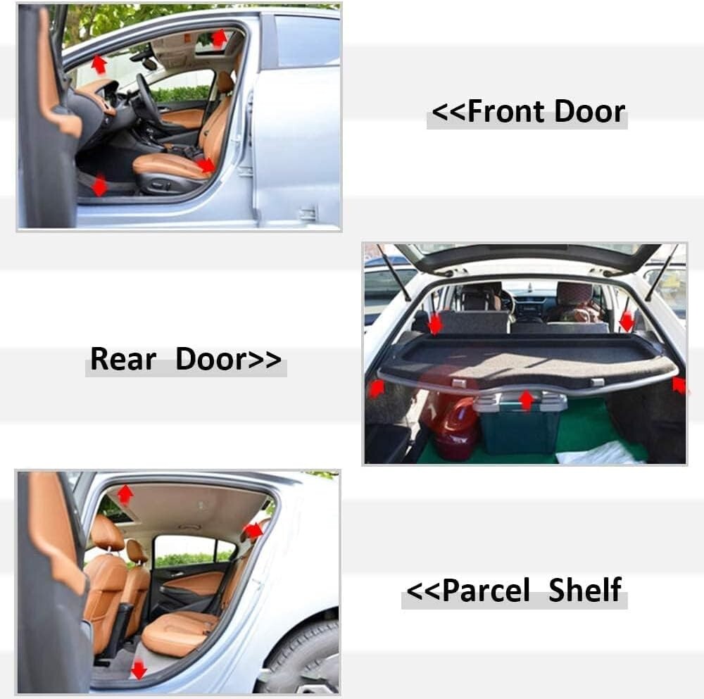 Versatile Noiseless Door Seal - 50FT Automotive Weather Stripping for Cars & RVs