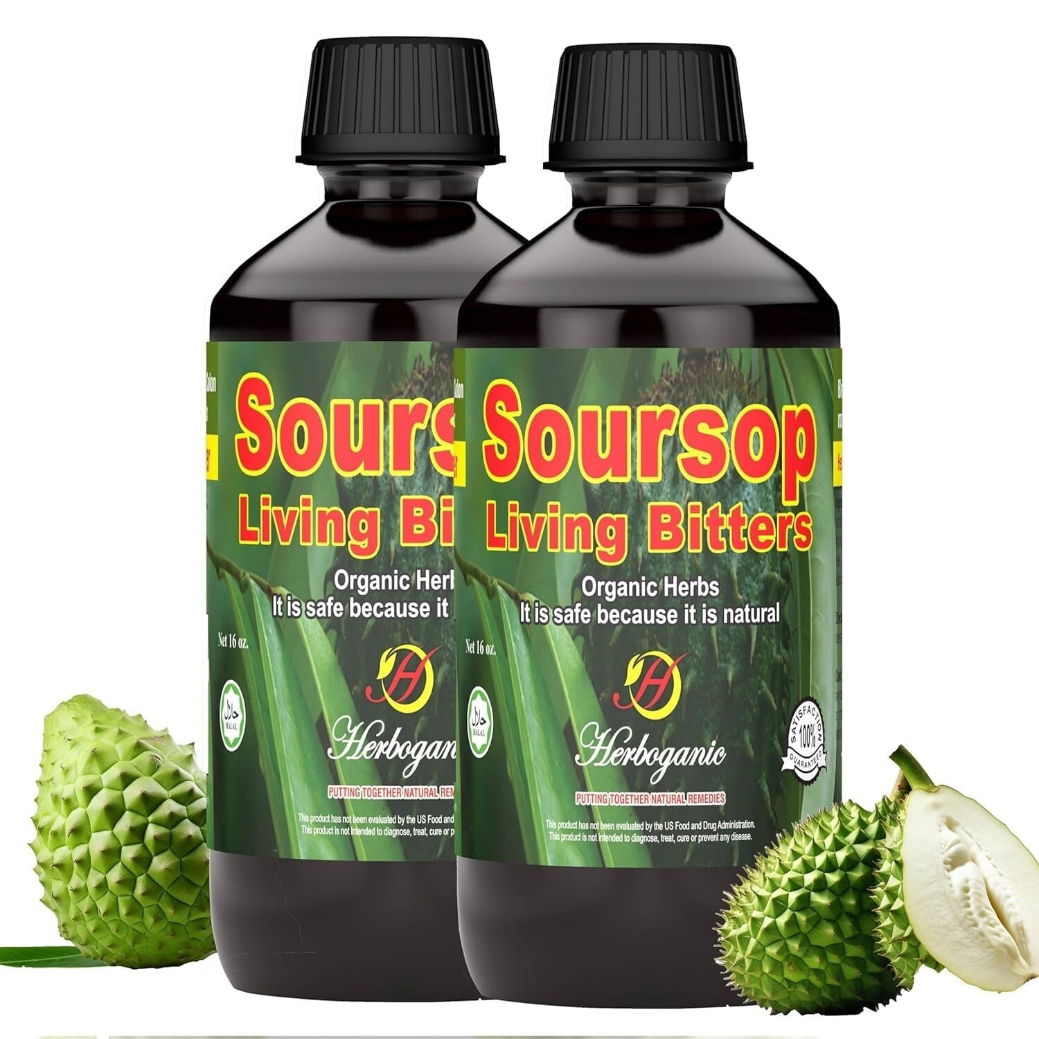 2-Pack Soursop Bitters for Digestive Health - Ideal for Wellness Enthusiasts