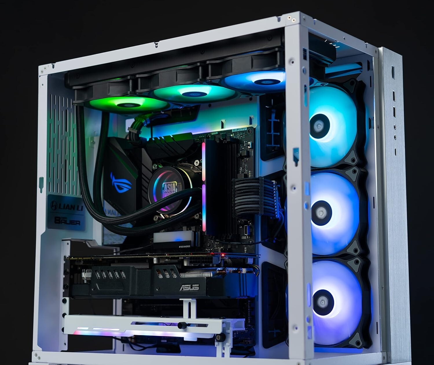 Durable 120mm PC Fans with Gold Wire LEDs - Silent Operation & 30,000 Hour Life