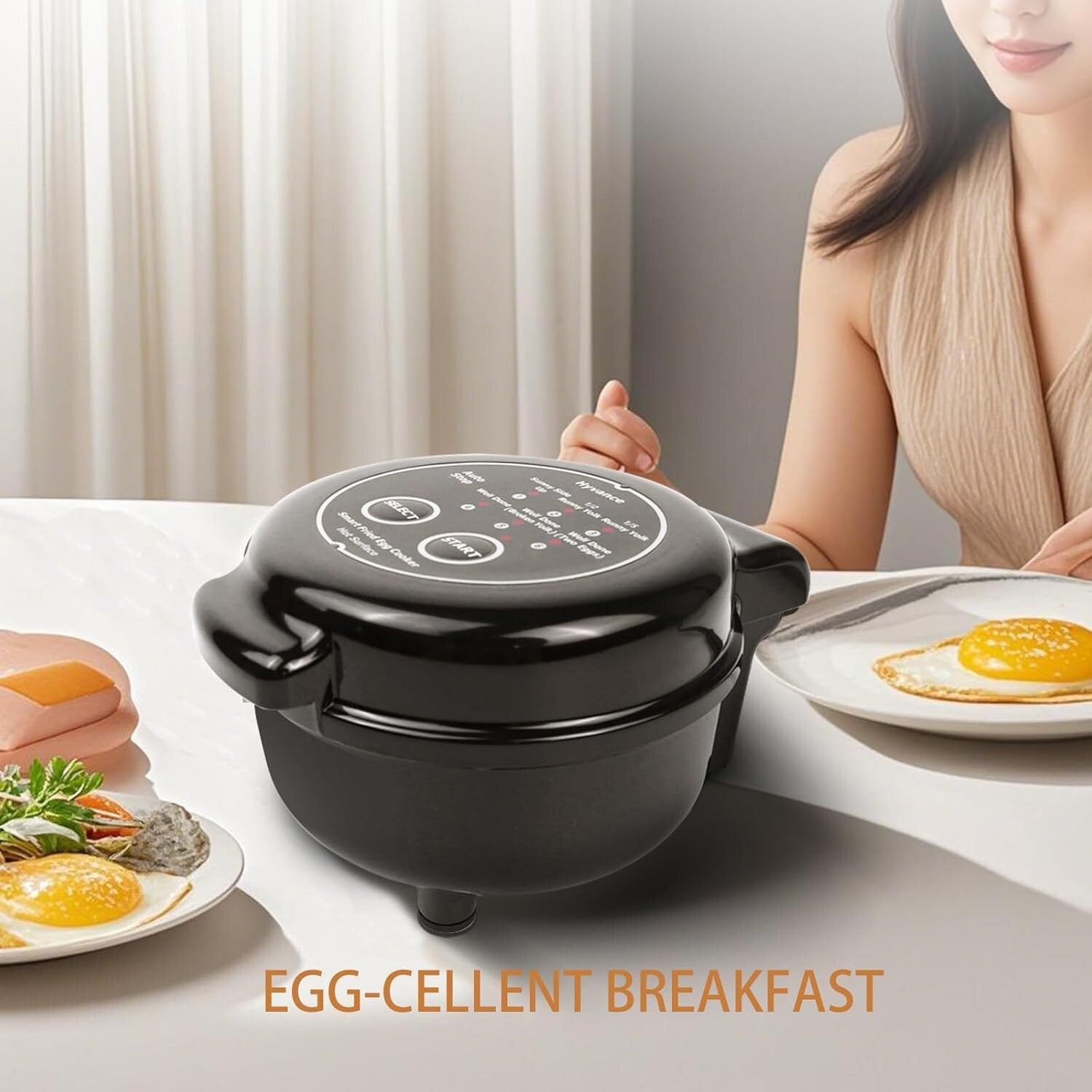 Lightweight Non-Stick Fried Egg Maker - Precision Cooking with Safety Features