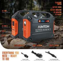 Load image into Gallery viewer, 155Wh Portable Power Station - Lightweight Lithium Battery with Solar Charging