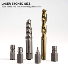 Load image into Gallery viewer, Durable 35-Piece Set - Easy Out Screw Extractors and Left Hand Drilling Solution