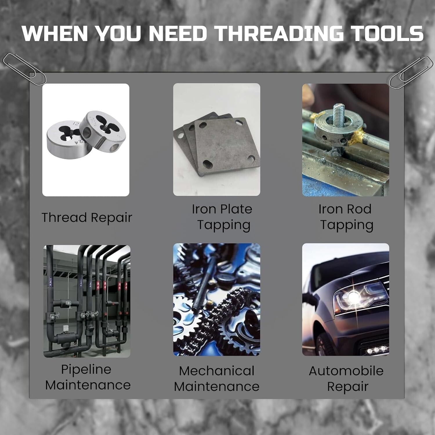 All-in-One 80 Piece Tap and Die Set for Internal & External Thread Repair