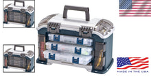 Load image into Gallery viewer, Compact Angled Fishing Tackle Box with 3 Stowaway Boxes - Ideal for Outdoors