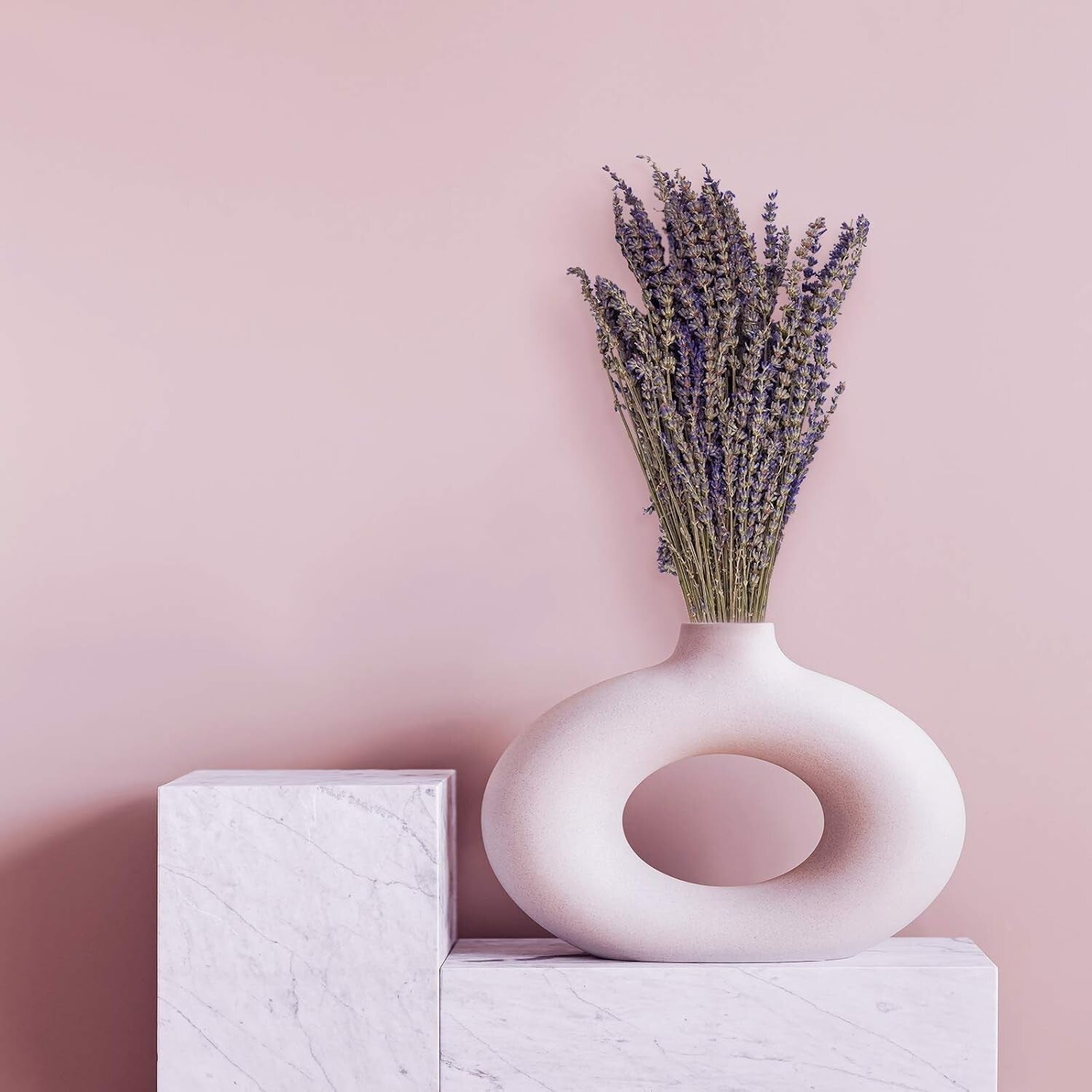 8 Bundles of 16" Dried Lavender Flowers - Perfect for Cozy Home Arrangements