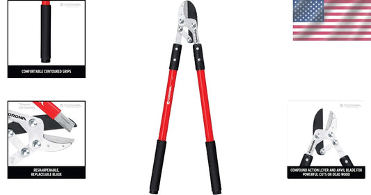 32-Inch Professional Anvil Lopper with Comfortable Grips for Effortless Pruning