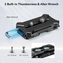 Load image into Gallery viewer, Portable Quick Release Plate with Foldable Support for Lenses Up to 5.9in