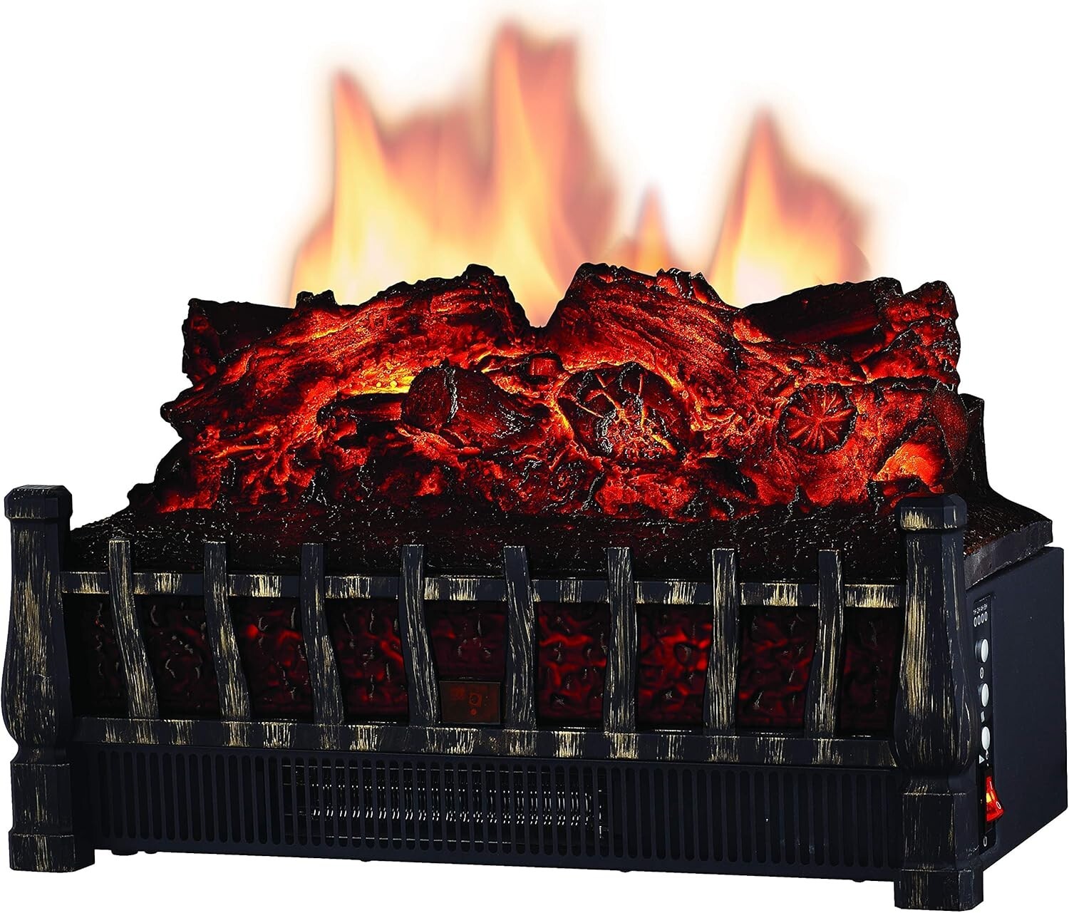 Versatile Electric Log Heater with Overheat Protection - Ideal for Living Rooms