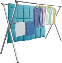 Load image into Gallery viewer, Adjustable Stainless Steel Drying Rack for Indoor/Outdoor Use, 320lbs Capacity