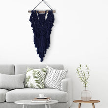 Load image into Gallery viewer, Durable 4mm Navy Macrame Craft Cord - 547yds for Wall Hangings and More