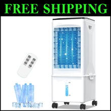 Load image into Gallery viewer, 3-in-1 Portable Evaporative Air Cooler with 9.5L Water Tank &amp; Remote Control