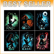 Load image into Gallery viewer, Premium 5D Diamond Art Kits - Princesses &amp; Anime | 6 Full Drill Packs Included