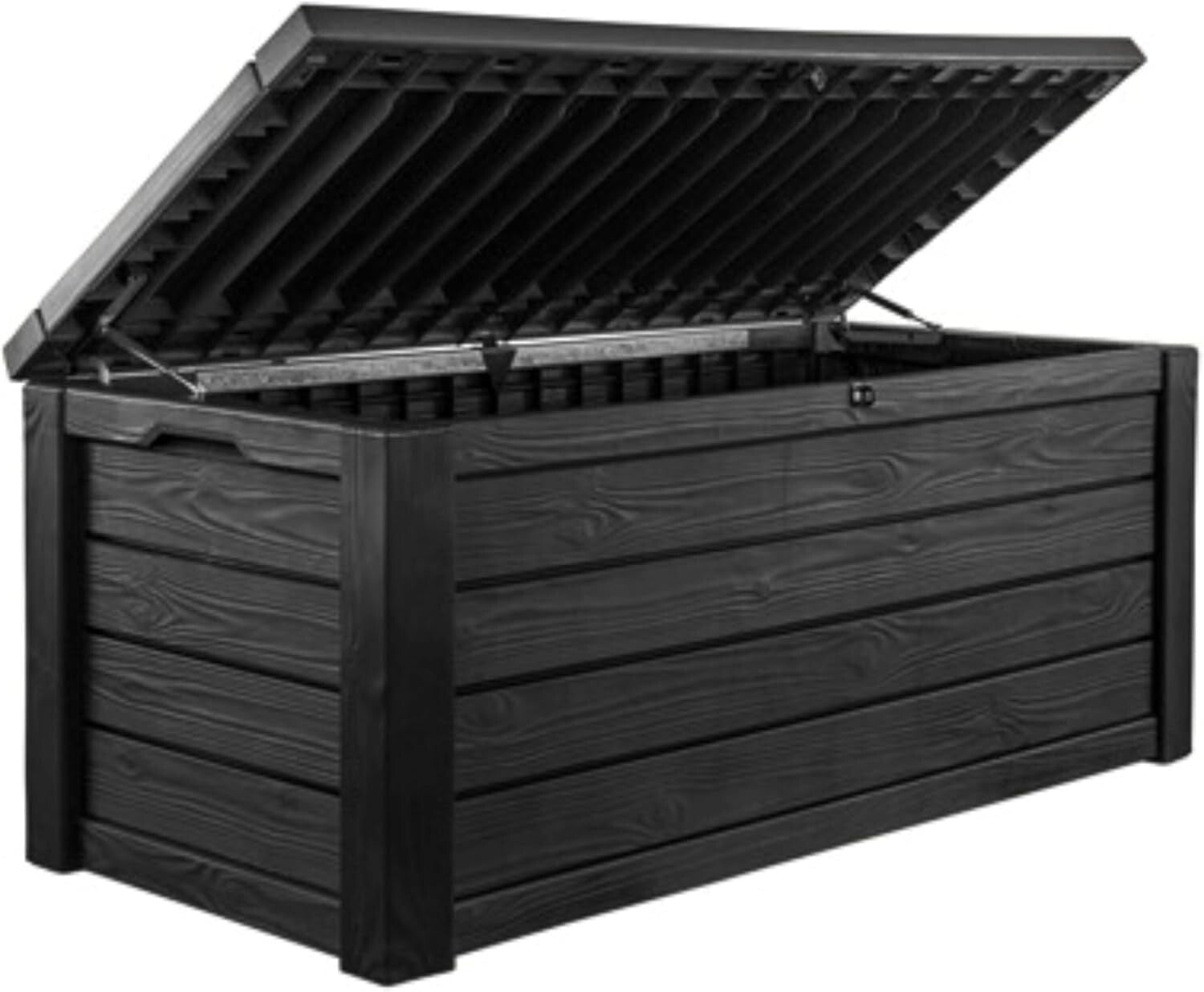Elegant Lockable Outdoor Storage Box & Bench - 150 Gallon Waterproof Design