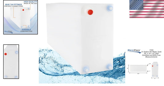 Sturdy 21-Gallon Polyethylene RV Water Tank | Ideal for Camping Adventures