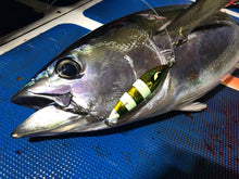 Load image into Gallery viewer, High-Quality Lead Metal Flat Jig with Glow Hooks - Perfect for Saltwater Fishing