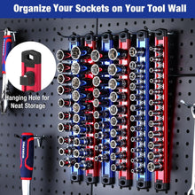 Load image into Gallery viewer, Durable 6-Piece Magnetic Socket Organizer with Easy Access Clips - 13.2 Inches