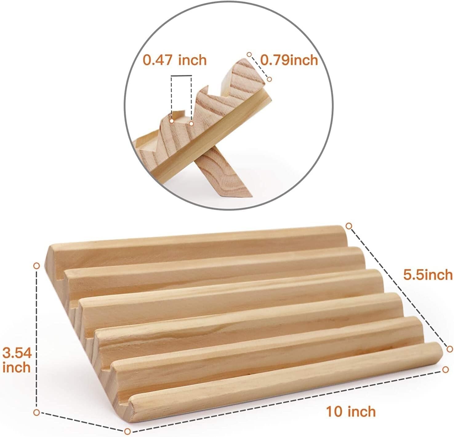 Set of 4 Wooden Domino Racks with Adjustable Stand - Ideal for Mexican Train