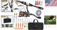 Load image into Gallery viewer, Premium 8.86ft Telescopic Fishing Rod and Reel Combo - Ideal Gift for Anglers