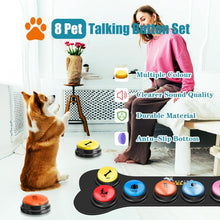 Load image into Gallery viewer, Interactive Dog Communication Button Starter Pack - 8 Colors with Scene Stickers