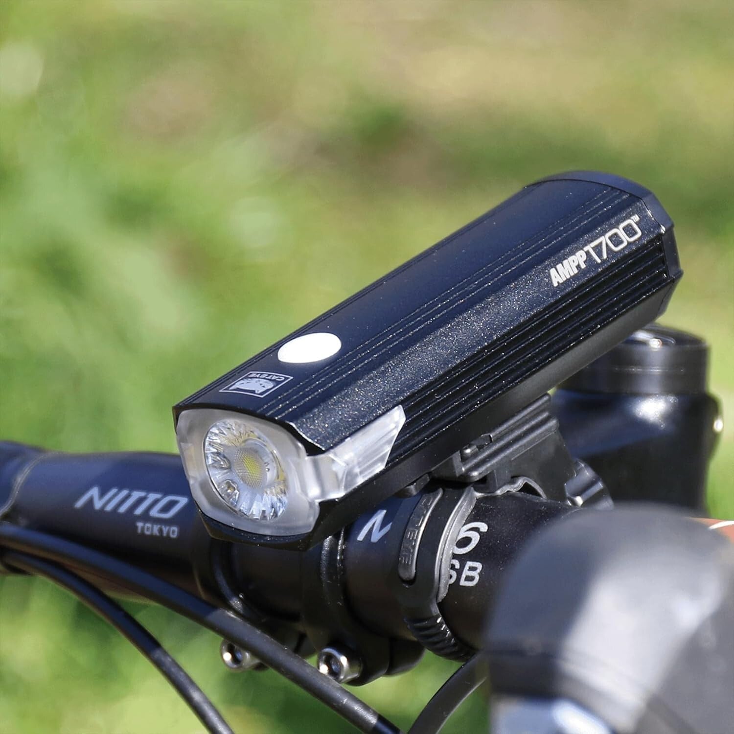 AMPP 1700 Lumen USB Rechargeable Bike Light - Waterproof Headlight for Cyclists