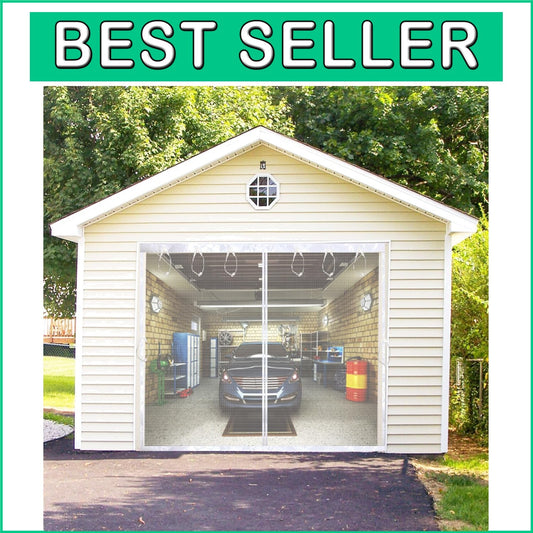 Durable Fiberglass Magnetic Screen Door 8x7 FT for Essential Outdoor Protection