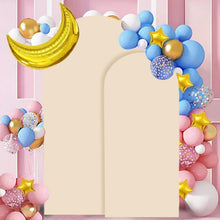 Load image into Gallery viewer, High-Quality Stretchy Beige Arch Cover - Perfect for Bridal Showers &amp; Birthdays