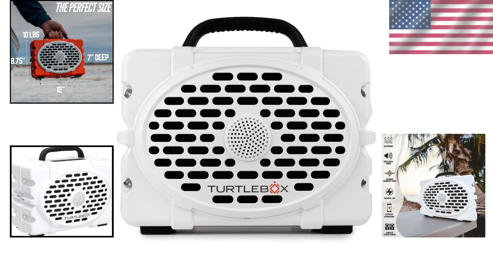 Rugged IP67 Waterproof Bluetooth Speaker - Stereo Pairing & Built-in Power Bank