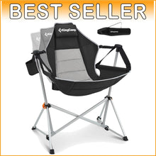 Load image into Gallery viewer, Aluminum Alloy Hammock Chair - Folding Rocker with Mesh Back for Camping Comfort