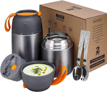 Load image into Gallery viewer, Durable Insulated Soup Jars - Lightweight, Scratch-Resistant Food Storage Duo