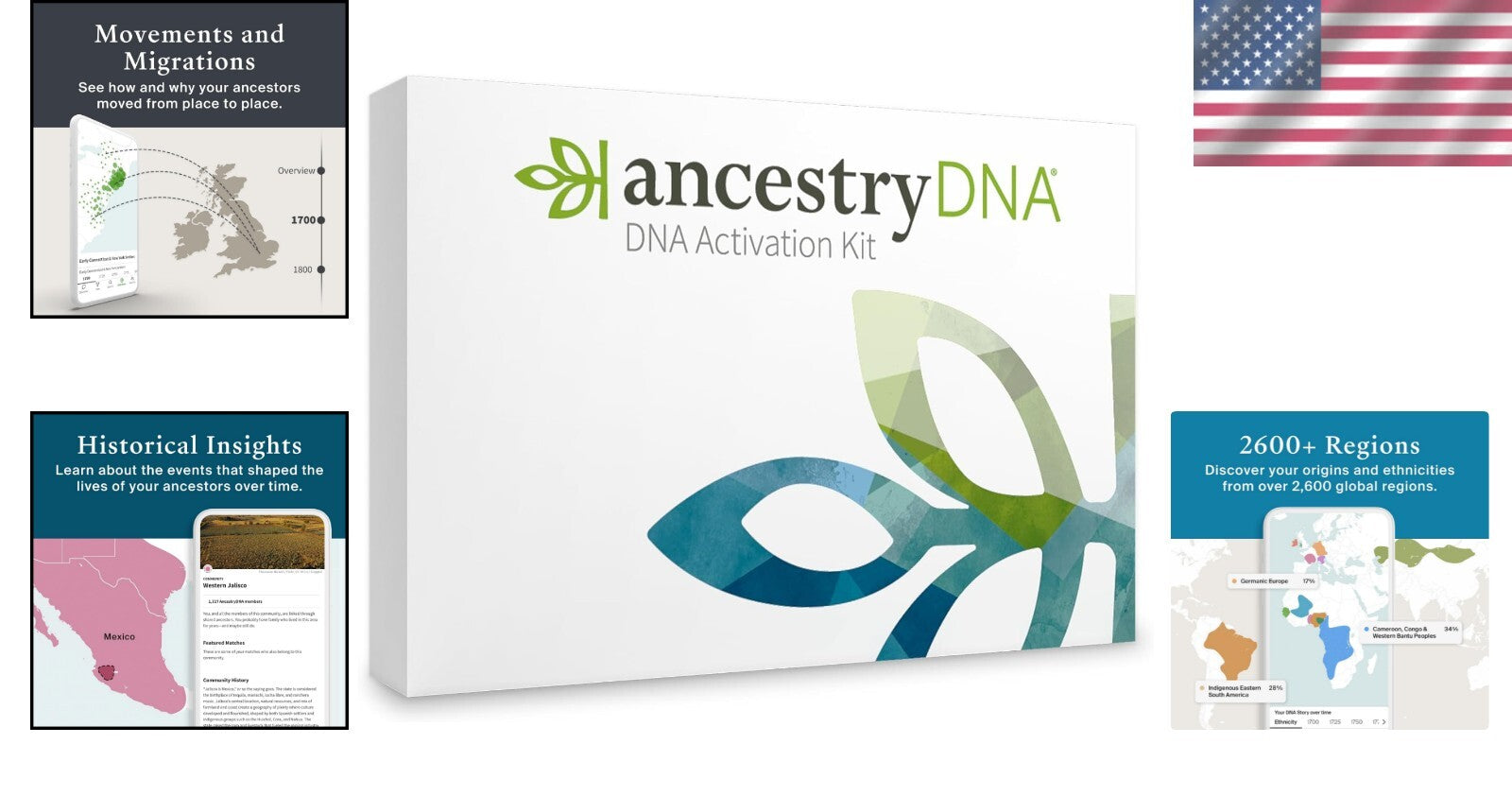 Interactive DNA Ethnicity Test Kit: Explore Ancestry & Family Trees Effortlessly