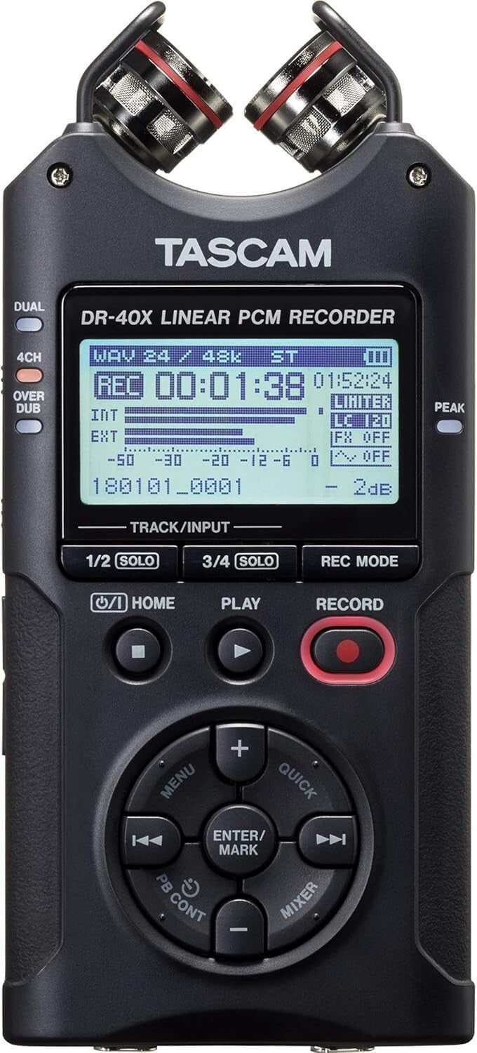 Compact 4-Channel Portable Recorder with USB Interface for Professional Sound