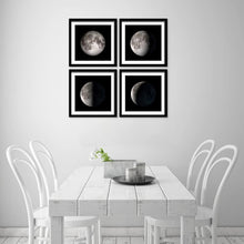 Load image into Gallery viewer, High-Definition Moon Phases Canvas Wall Art - 4 Elegant Panels for Any Space