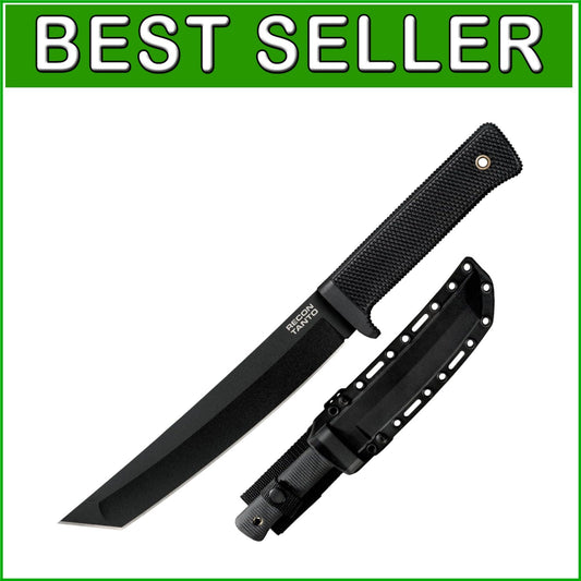 7" Tanto Point Tactical Knife with Secure-Ex Sheath - Ultimate Durability & Grip