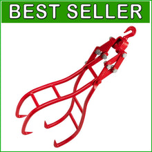 Load image into Gallery viewer, Heavy-Duty Logging Tongs 36-Inch with 3000 lb Lifting Capacity - 4 Claw Grip