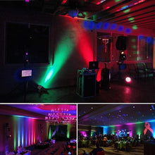 Load image into Gallery viewer, Versatile 6 Pack RGB Stage Lights - Remote Control, Hexagonal Design, 7 Modes