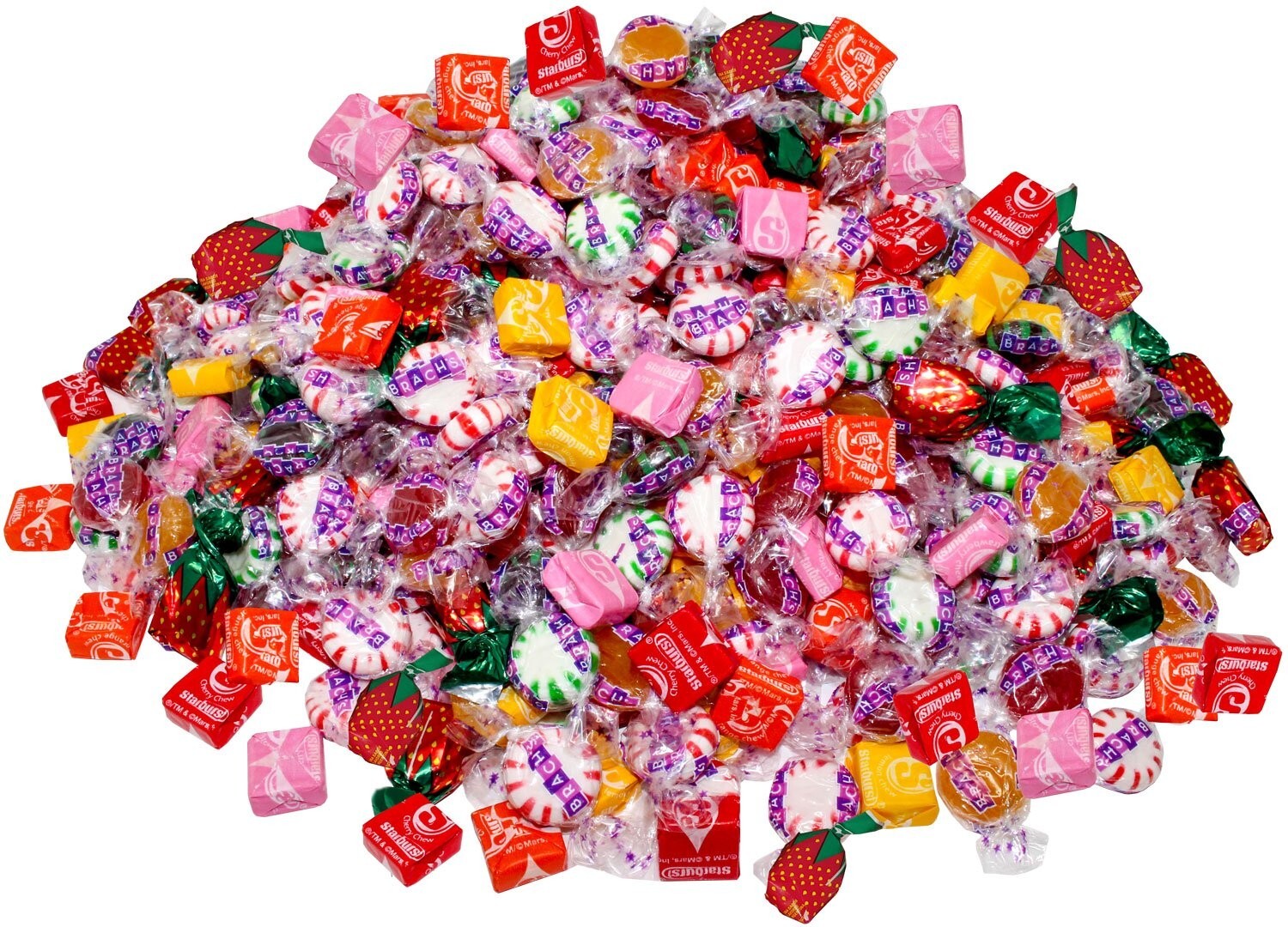 Assorted Soft Chewy & Hard Candy Mix - 700 Individually Wrapped Treats - 156 oz