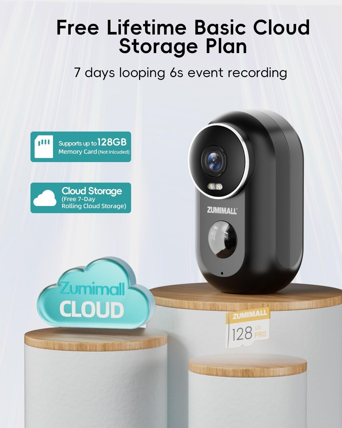 2-Pack Wireless Outdoor Security Cameras with 2K Night Vision & Magnetic Mount