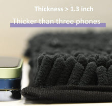Load image into Gallery viewer, Luxurious 4-Piece Non-Slip Bath Rug Set - Ultra Plush Chenille Comfort in Black