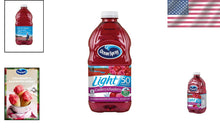 Load image into Gallery viewer, Natural Cranberry Raspberry Juice - 8 Pack of 64 Fl Oz Bottles, Low Calorie