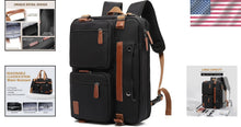 Load image into Gallery viewer, Stylish 17.3-Inch Laptop Bag - 3-in-1 Backpack &amp; Briefcase for Work Travel