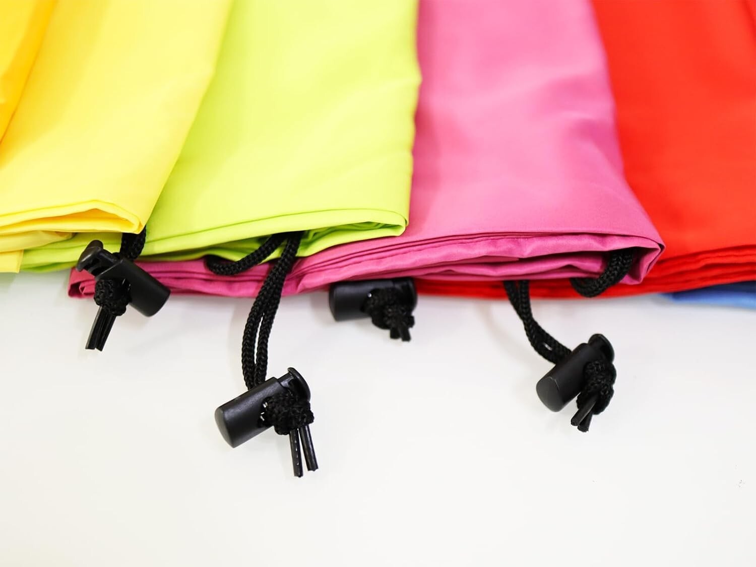 Durable Extra Large Nylon Laundry Bags with Drawstring - 12 Pack in Mixed Colors