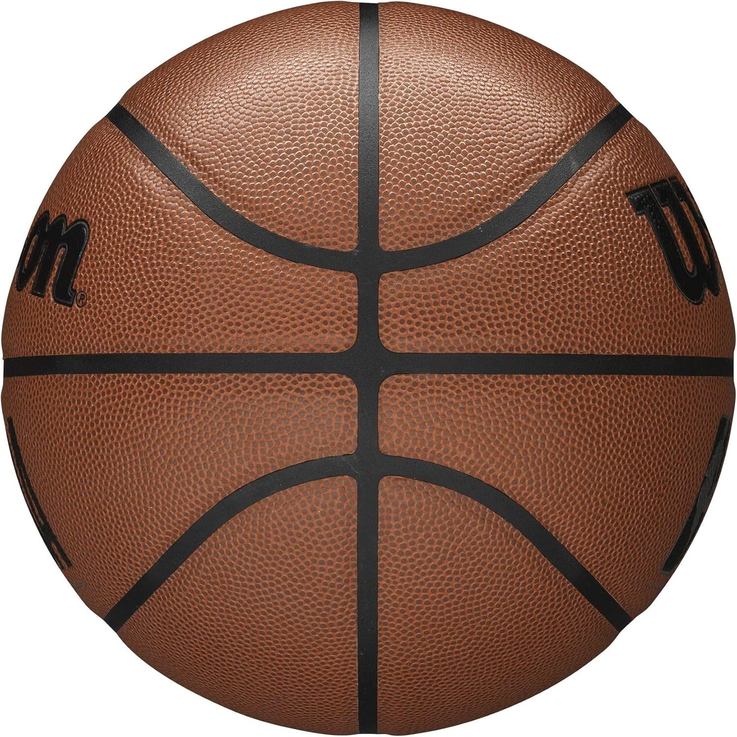 Durable Size 6 NBA Basketball - Brown with Purefeel Grip for All-Weather Use