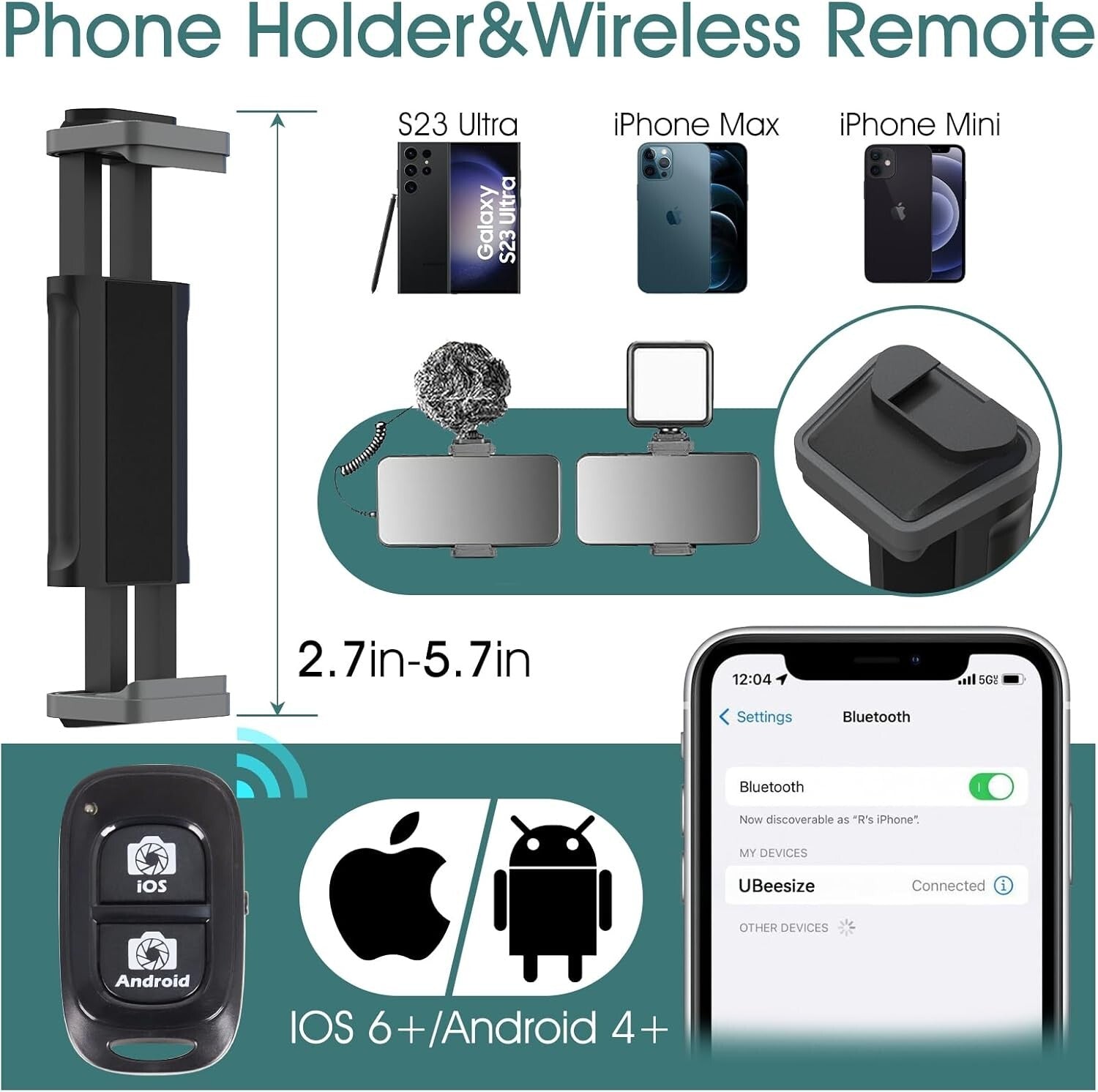 Lightweight 74" Heavy-Duty Tripod with Dual Handles for Every Photography Need