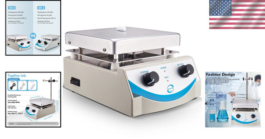 Premium Hot Plate Magnetic Stirrer 5000ml with Adjustable Speed and Temp Control