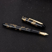 Load image into Gallery viewer, Artisan N23 Black Fountain Pen with Elegant Rabbit Totem - Quality Writing Tool