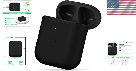 Durable Hard-Shell Wireless Charging Case for AirPods 1 & 2 with Sync Button
