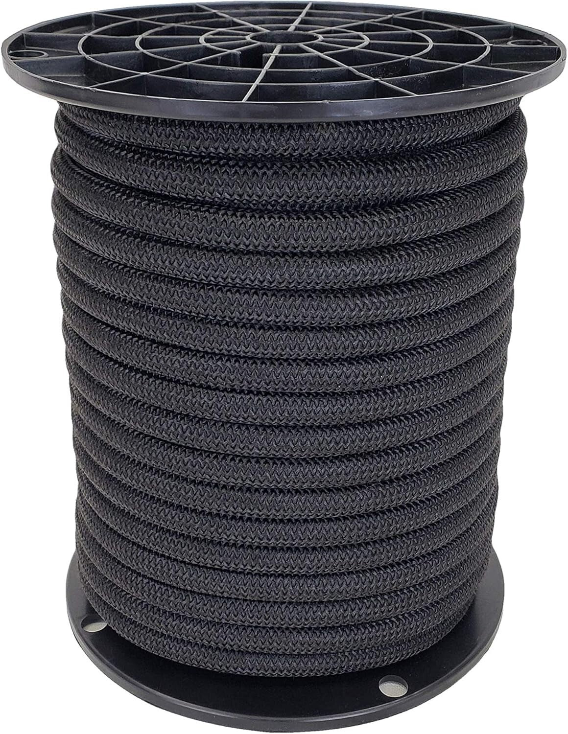 100 Feet Marine Grade Black Polyester Bungee Cord - 3/8" Durable Shock Line