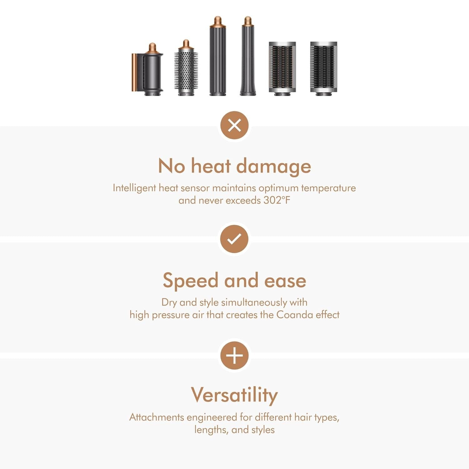 Professional Airwrap Hair Dryer with 3 Airflow Speeds - Lightweight & Efficient