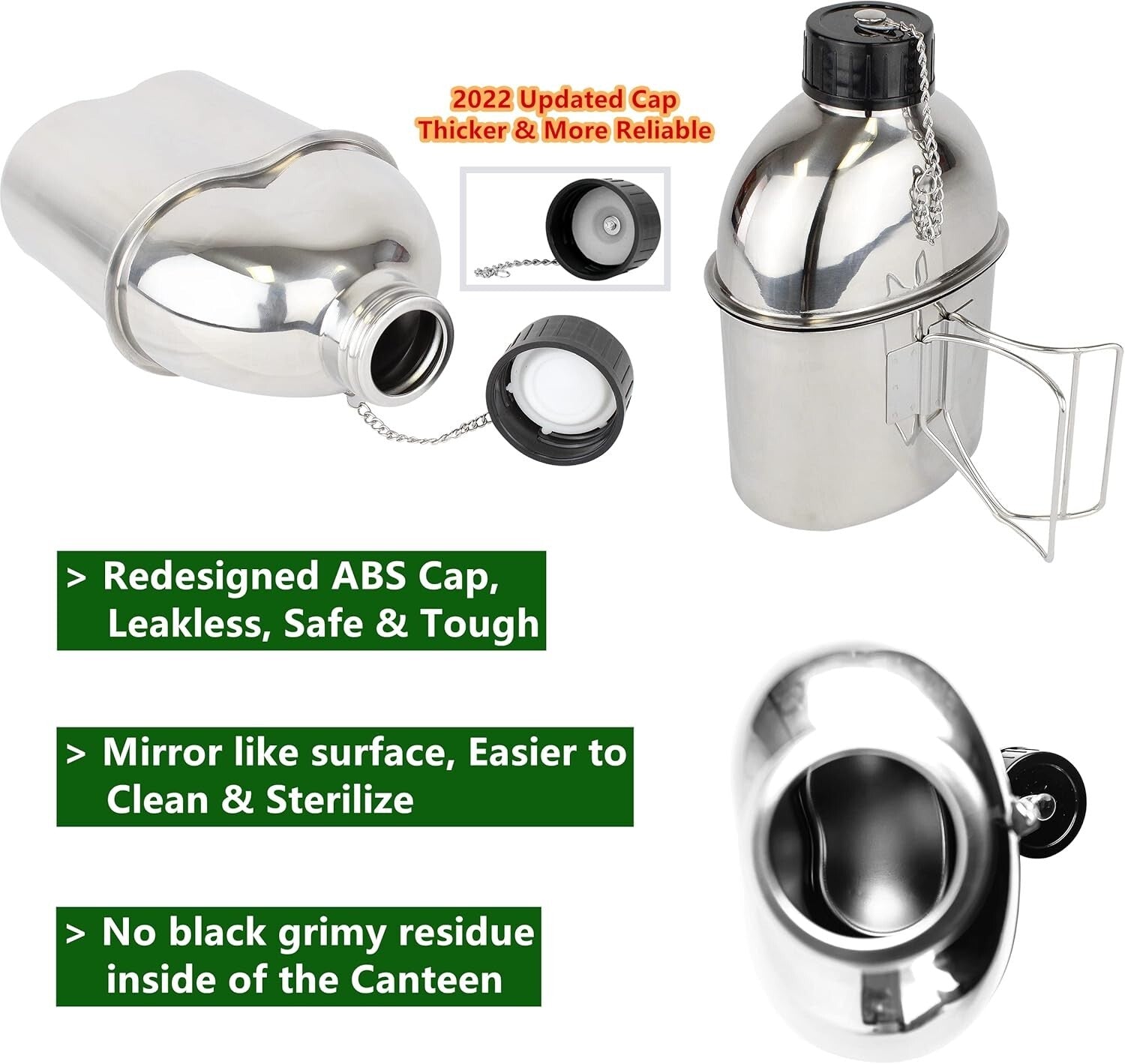 Compact and Durable Stainless Steel Cooking Set - Ideal for Survival Situations