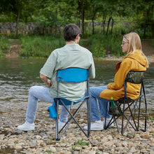 Load image into Gallery viewer, Lightweight Camo Tripod Stool with Backrest - Portable Camping Chair for 225 lbs